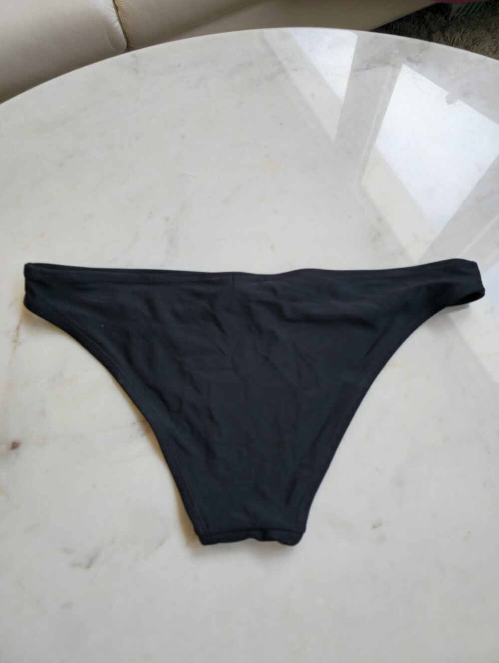 Aerie Swim Teeny Black Bikini Bottoms Size Large